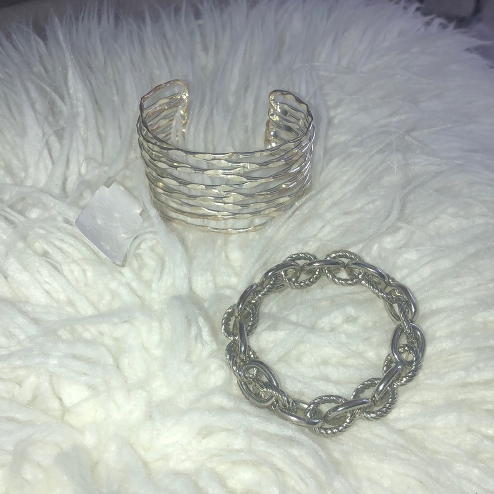 2 Silver Bracelets - image 1